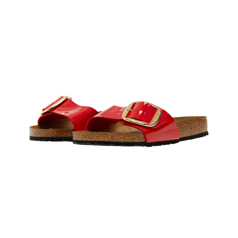 Birkenstock Madrid Big Buckle 'Patent red'
