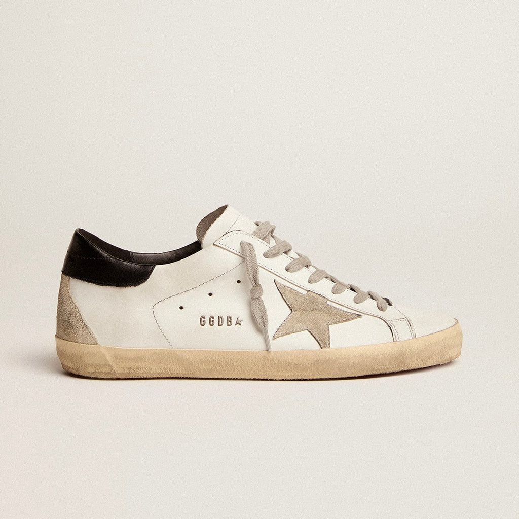 Golden Goose Super-Star with black heel tab and metal stud lettering(Unisex)
