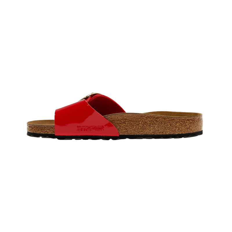 Birkenstock Madrid Big Buckle 'Patent red'