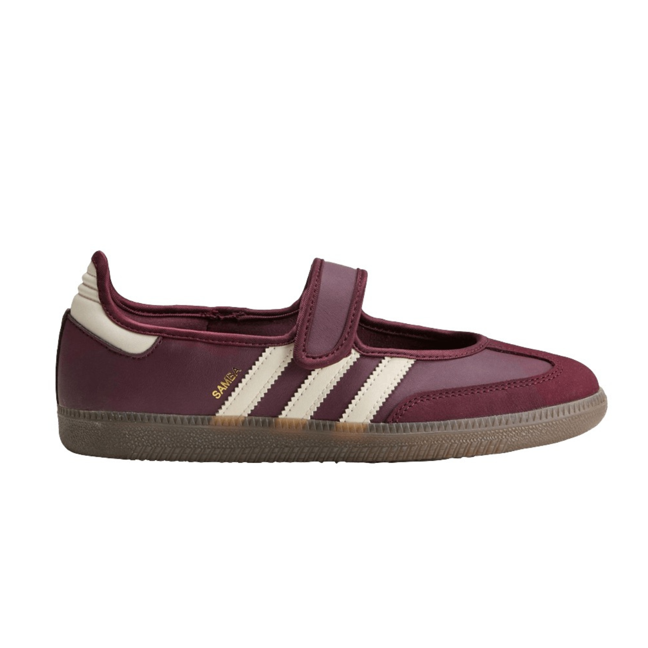 adidas Samba Mary Jane 'Maroon Cream White Gold Metallic'